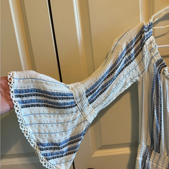 Versona Blue White Romper Sz M - Picture 5 of 13